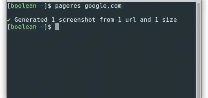 pageres-cli screenshot