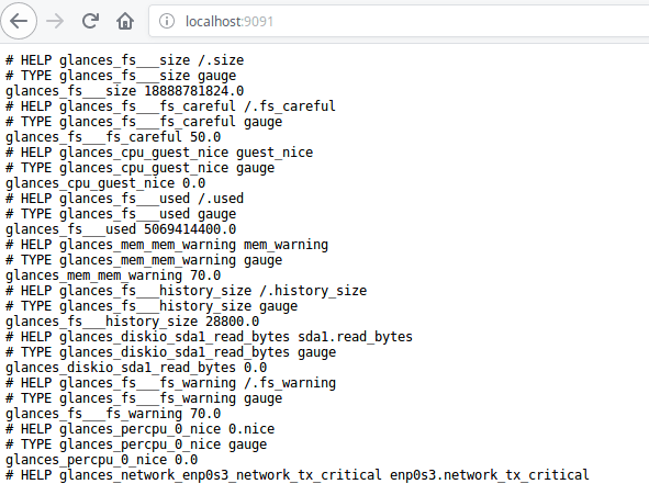 glances prometheus metrics